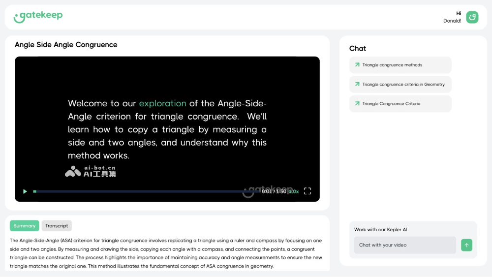 Gatekeep AI generates instructional explanation videos