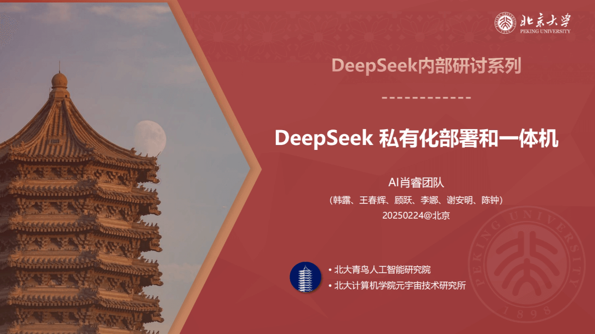 DeepSeek Private Deployment and All-in-One Machine