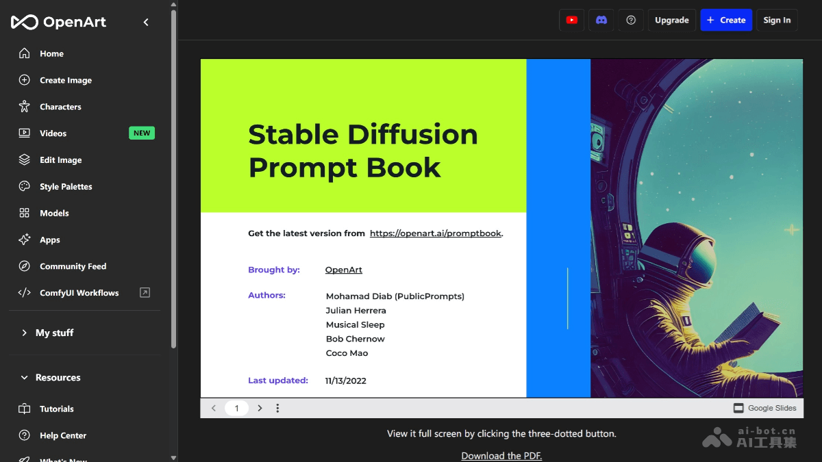 Stable Diffusion Prompt Book