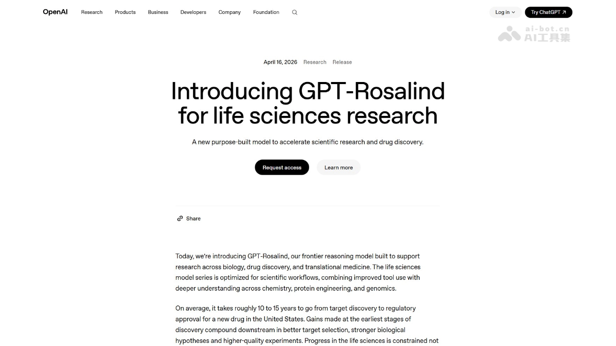 GPT-Rosalind