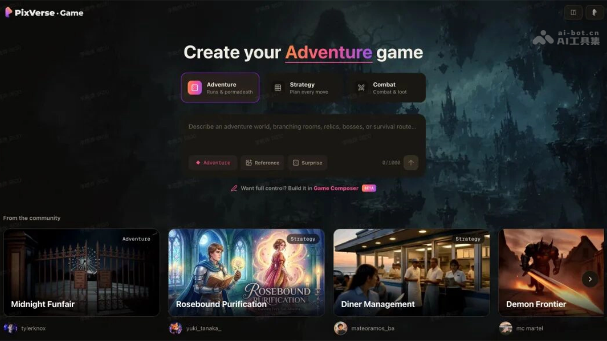 PixVerse Game