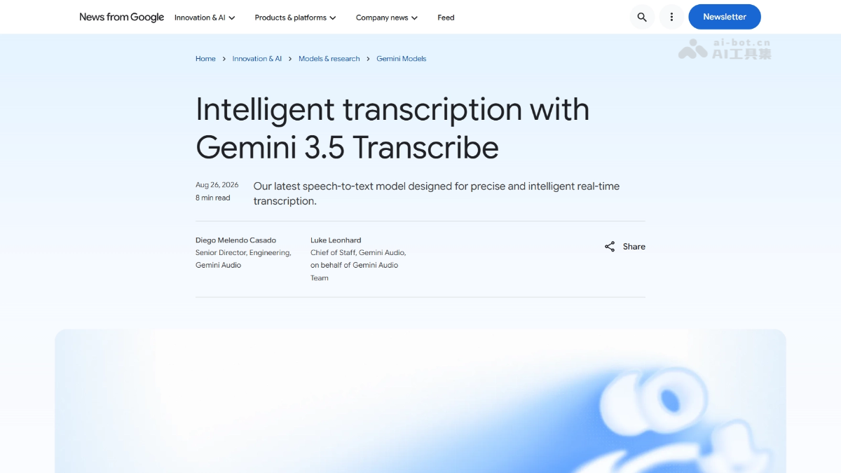 Gemini 3.5 Transcribe